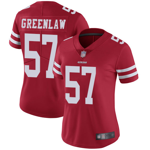 San Francisco 49ers Limited Red Women Dre Greenlaw Home NFL Jersey #57 Vapor Untouchable->youth nfl jersey->Youth Jersey
